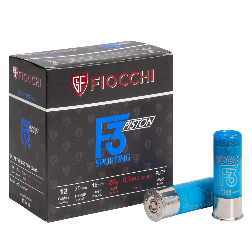 Amunicja 12/70 Fiocchi F3 Piston 28G 8,5 (Compak Sporting)