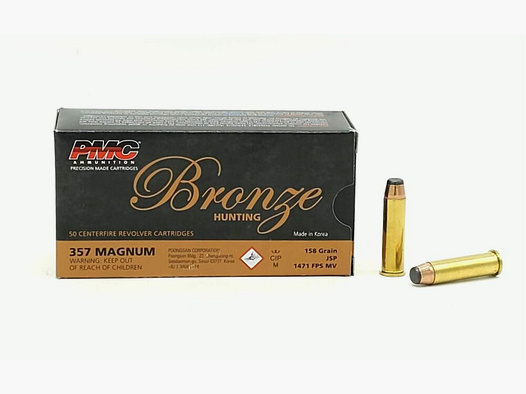 PMC Bronze 357 Mag. PMC Bronze 158gr JSP