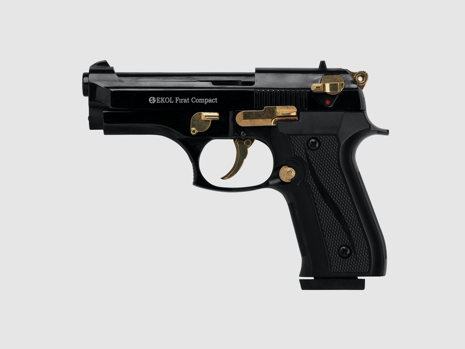 Ekol Compact Czarny-Złoty 9mm P.A.K. - Gaz-Sygnał