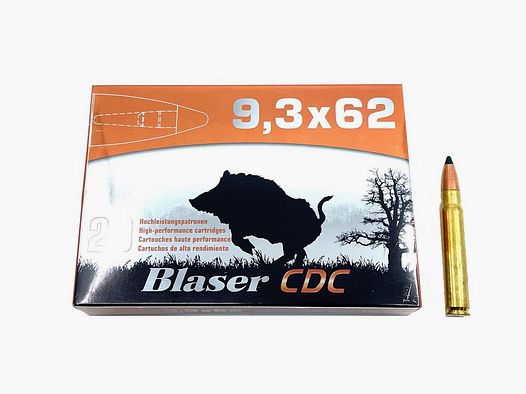 9.3×62 Blaser CDC 16.2g. / 250gr.