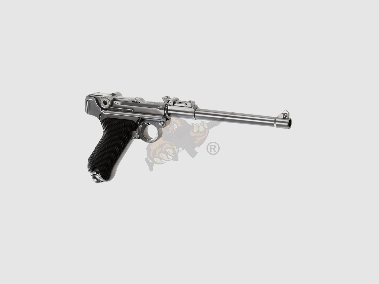 WE P08 "Ari-08" GBB en métal complet argent -F-