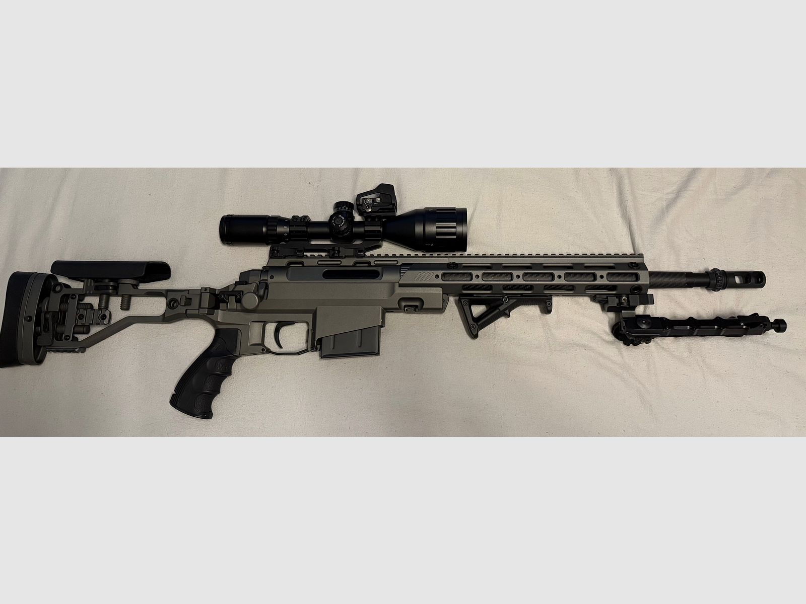 Ares MSR-303 Snipergewehr CPSB-System Springer 6mm BB graphite inkl. Tactical Case u. Zubehör 