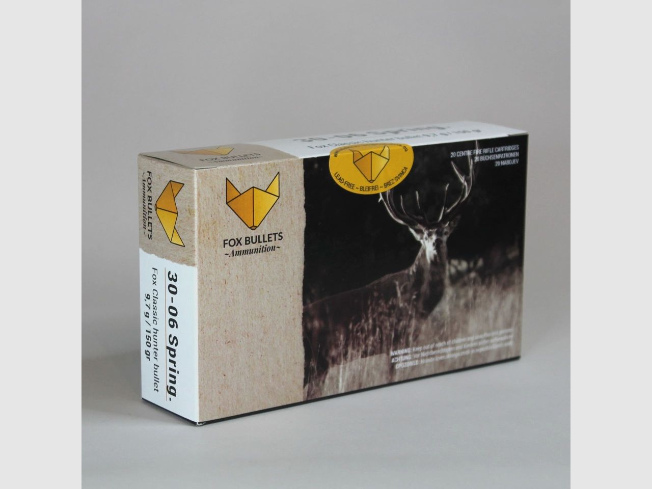 Fox Bullets Classic Hunter .30-06 Sprg. 150GR / 9,7g sans plomb 20 cartouches, image 1 sur 5