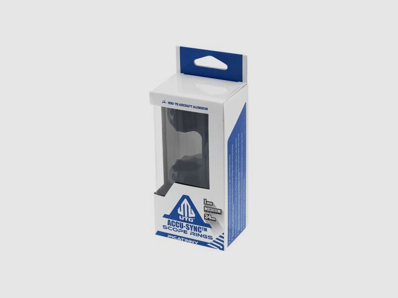 UTG ACCU-SYNC Blockmontage 25,4 mm Medium 34 mm Offset Pro - schwarz