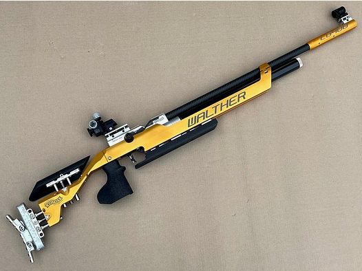 AIR RIFLE WALTHER LG400 ALUTEC EXPERT - SPECIAL COLORS "GOLD"