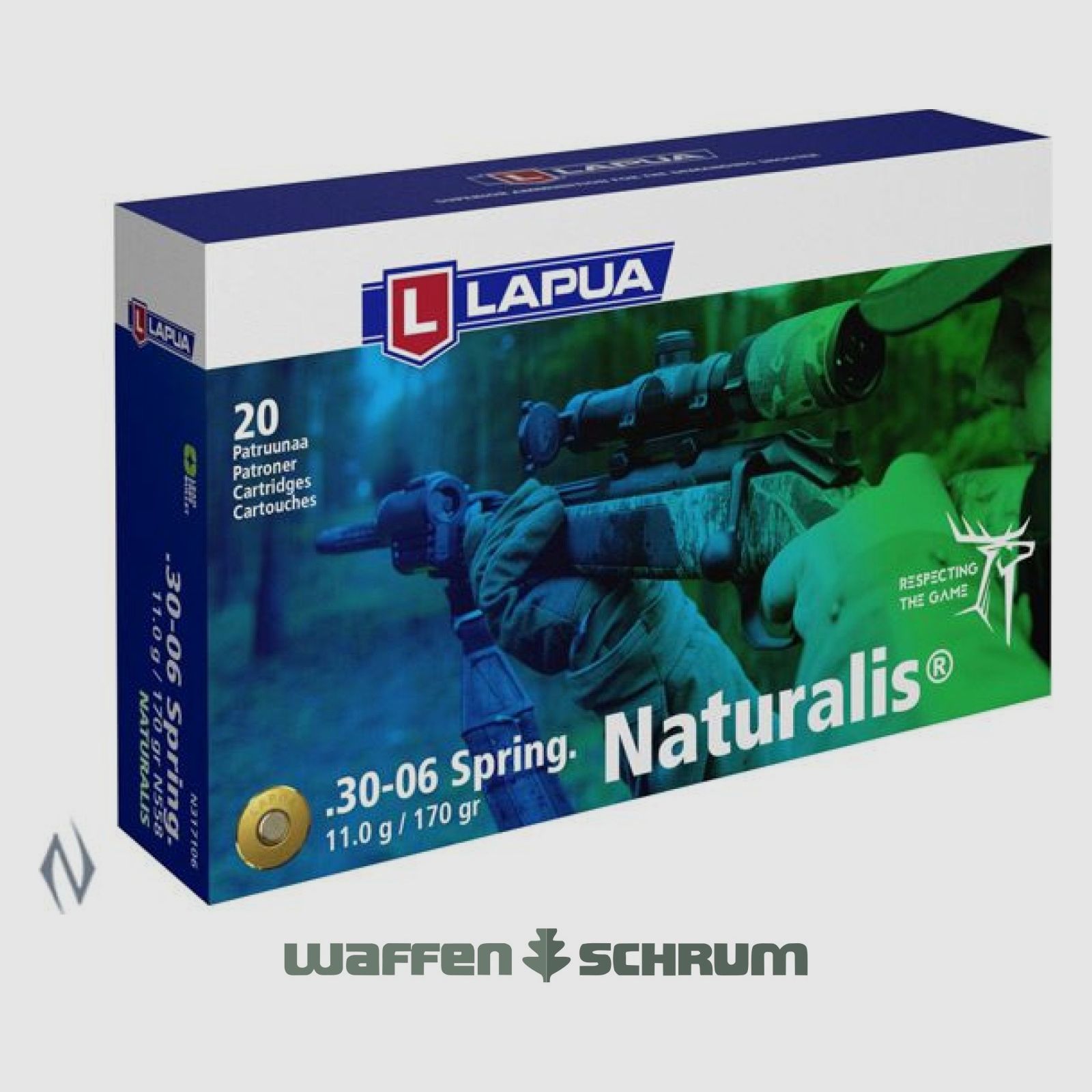 Lapua Naturalis 11,0g - 169gr. .30-06Spring