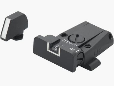 LPA SPR36GL18 Conjunto de Mira Micrométrica para Pistolas Glock – Contorno Blanco