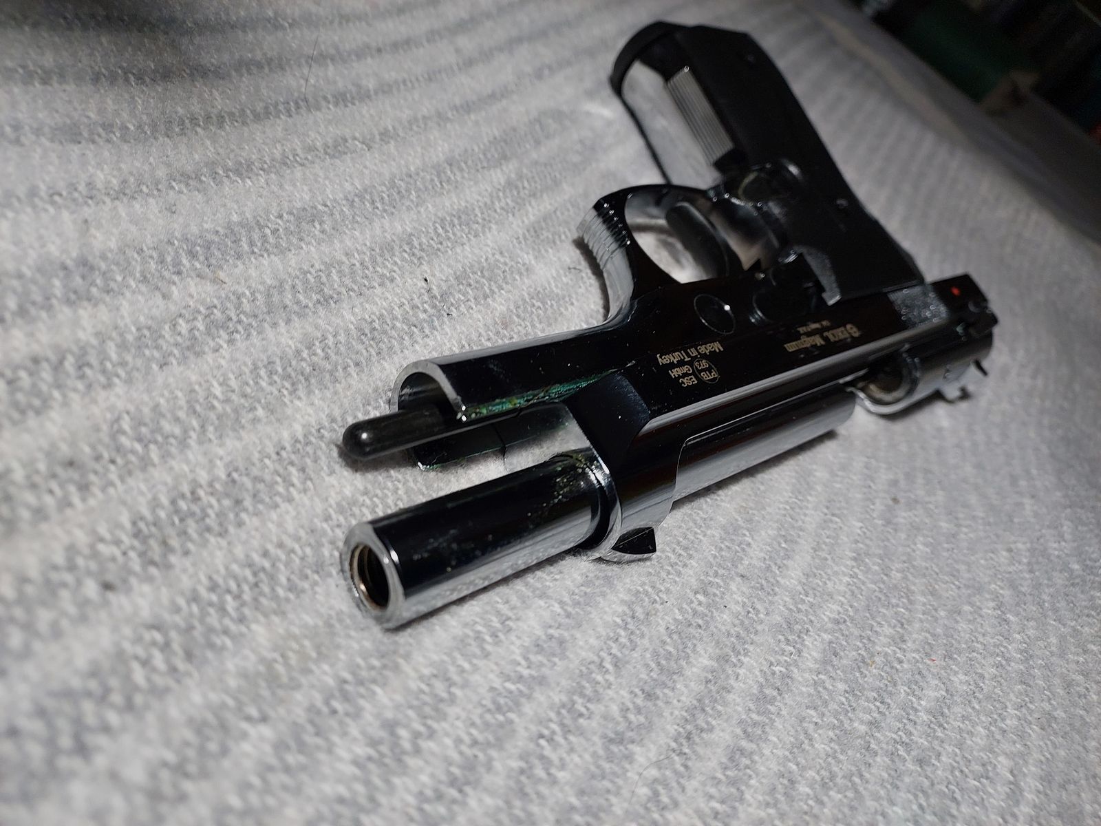 Ekol Firat Magnum pistolet de défense chromé cal. 9mm P.A.K. (PTB 973) comme neuf !