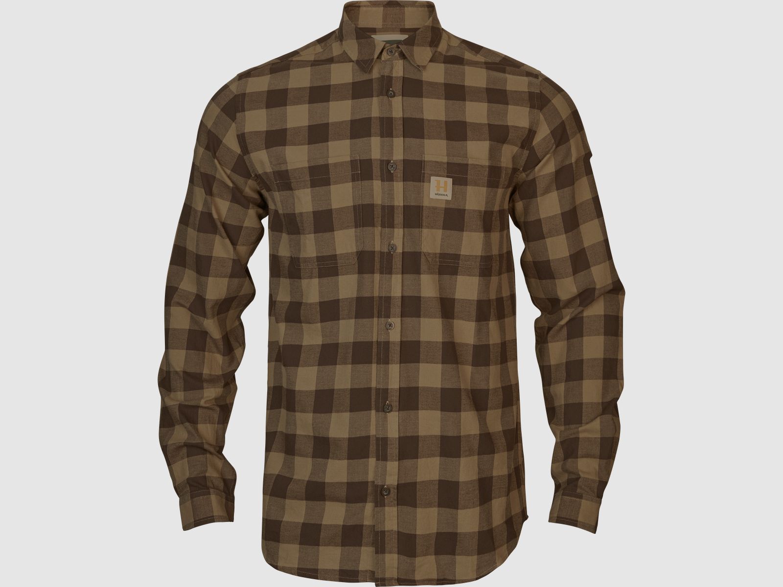 Härkila Skandinavische L/S-Hemd Herren Antique Bronze Check, L