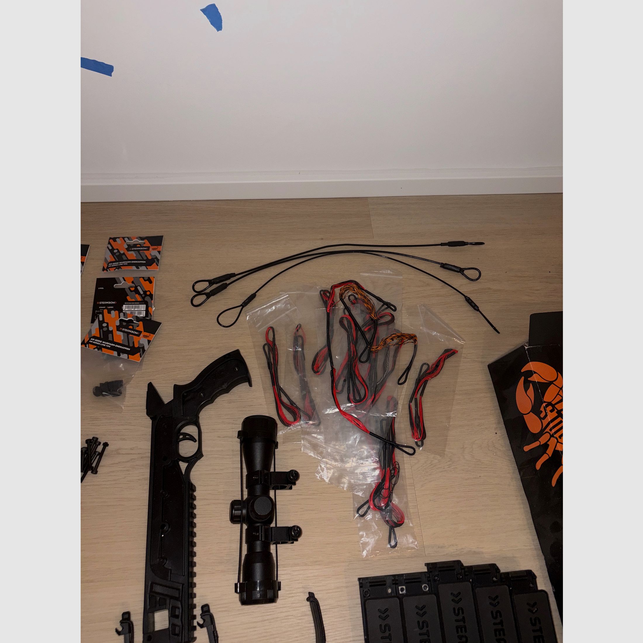 Steambow AR-6 Stinger II Tactical Complete Set | over 260 arrows | PRO Throwing Arm | like new