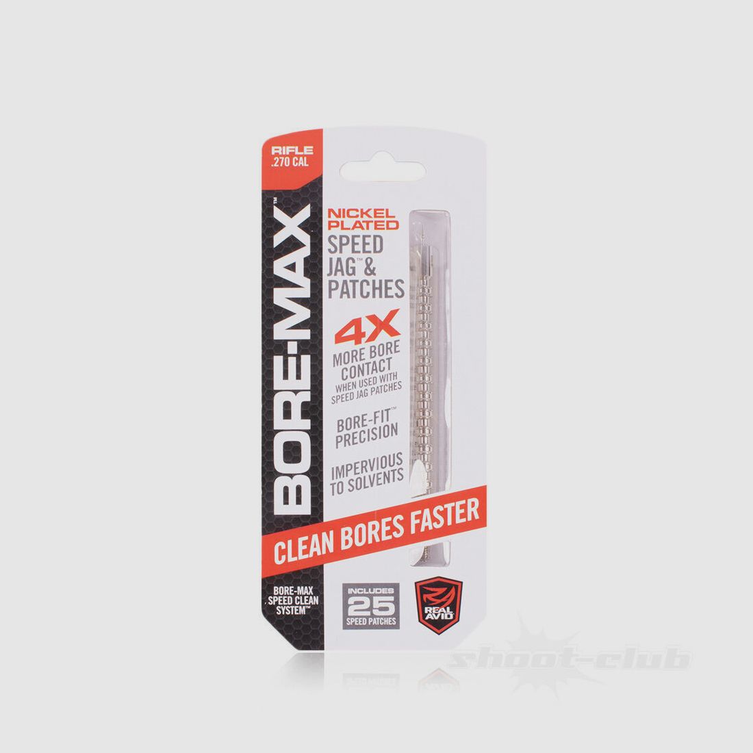 Real Avid Bore-Max Speed Jag & Patches .270 Rifle