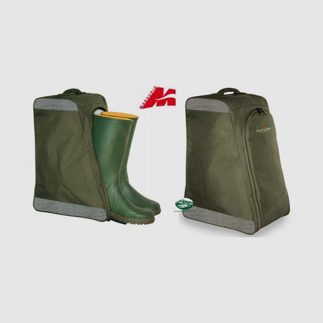 MARSUPIO Tasche für Stiefel BOOT grün