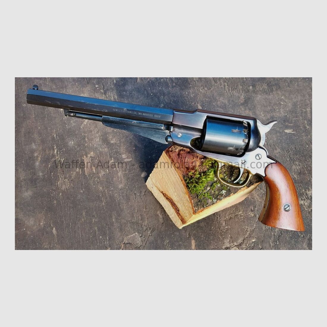 Hawes, Los Angeles, Calif. Remington 1858, Nuovo Modello Esercito