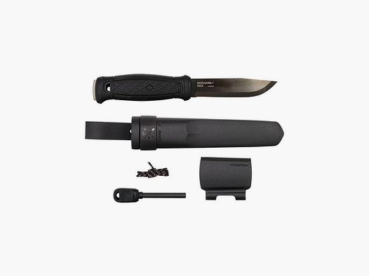 Morakniv Garberg BlackBlade Messer mit Überlebenskit - Klinge 109mm D