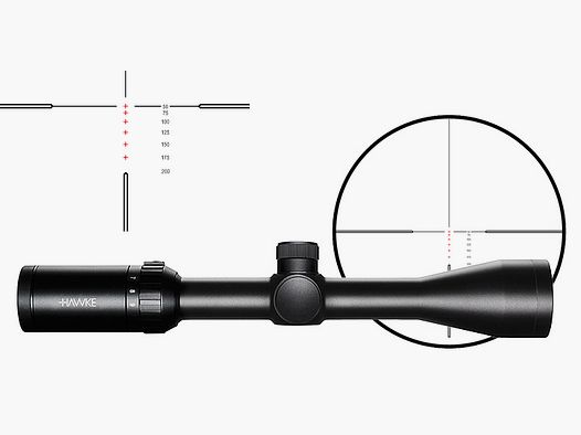 Zielfernrohr von Hawke Modell Vantage IR 1 Zoll 3-9x40, Absehen Rimfire .22 LR HV