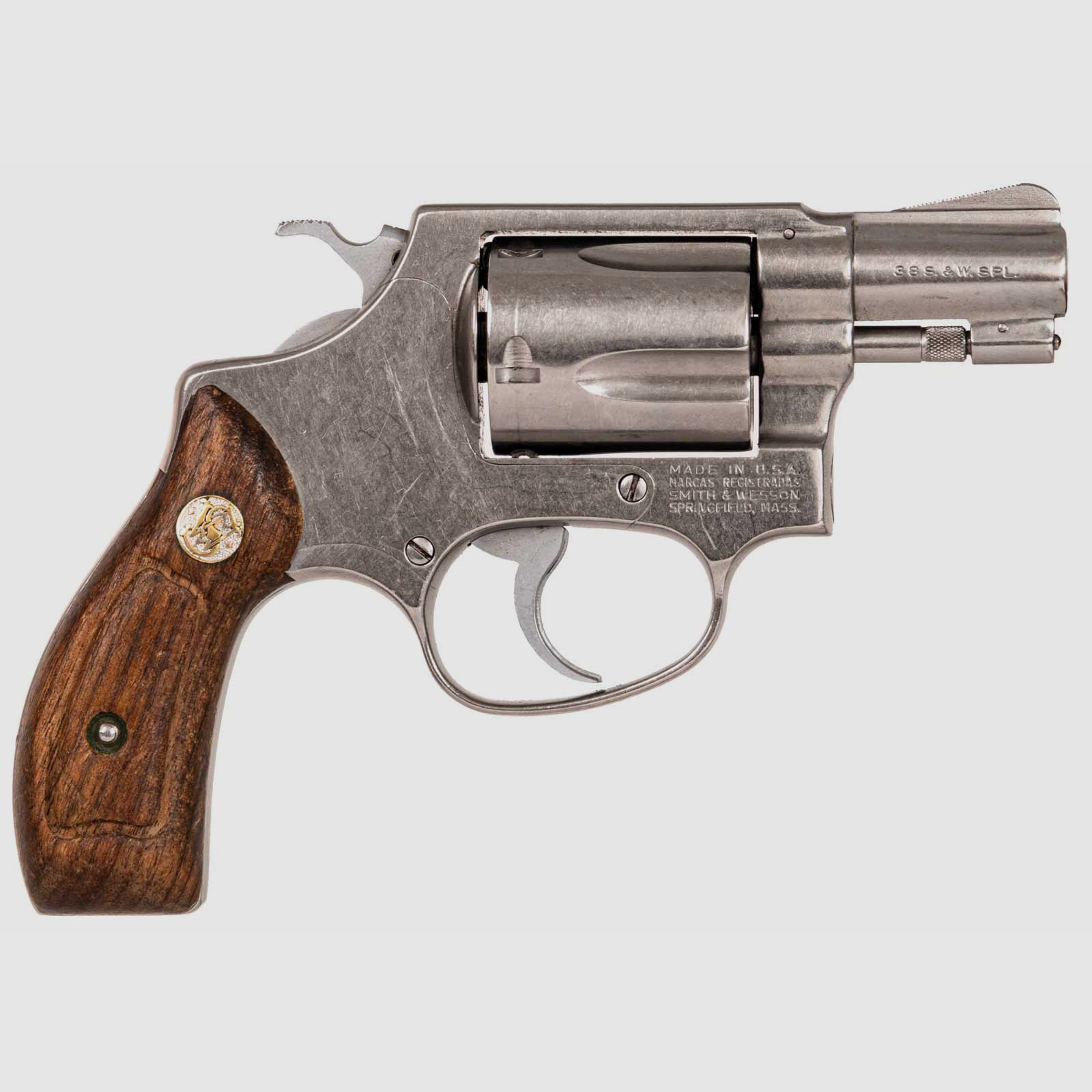 Smith & Wesson 60 , Holzgriffschalen, .38Special