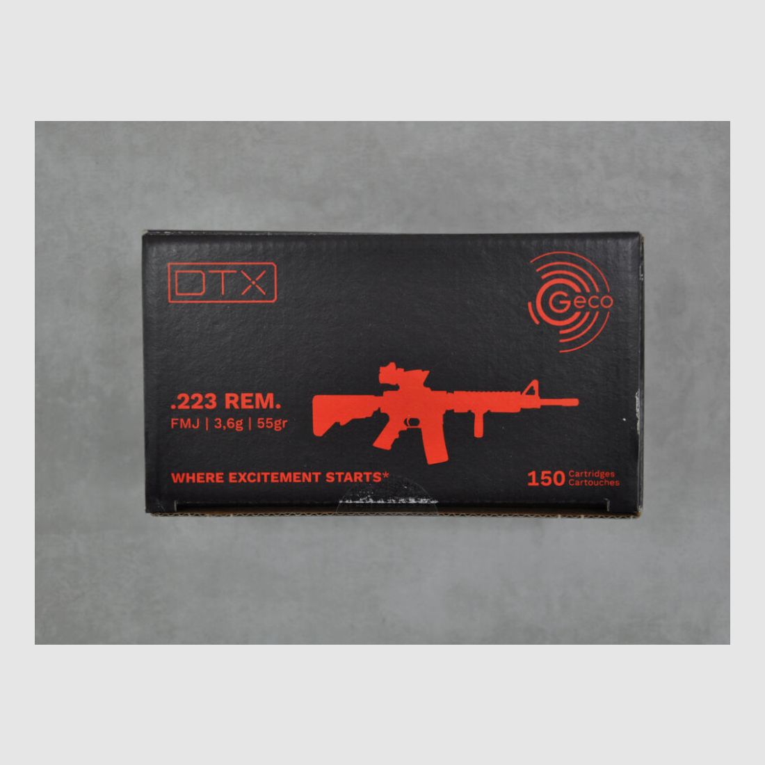 Geco DTX FMJ .223 Rem. 55gr *1200 disparos*