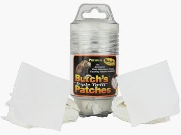 Butch's Triple Twill Reinigungspatches 150 Stück für 9mm