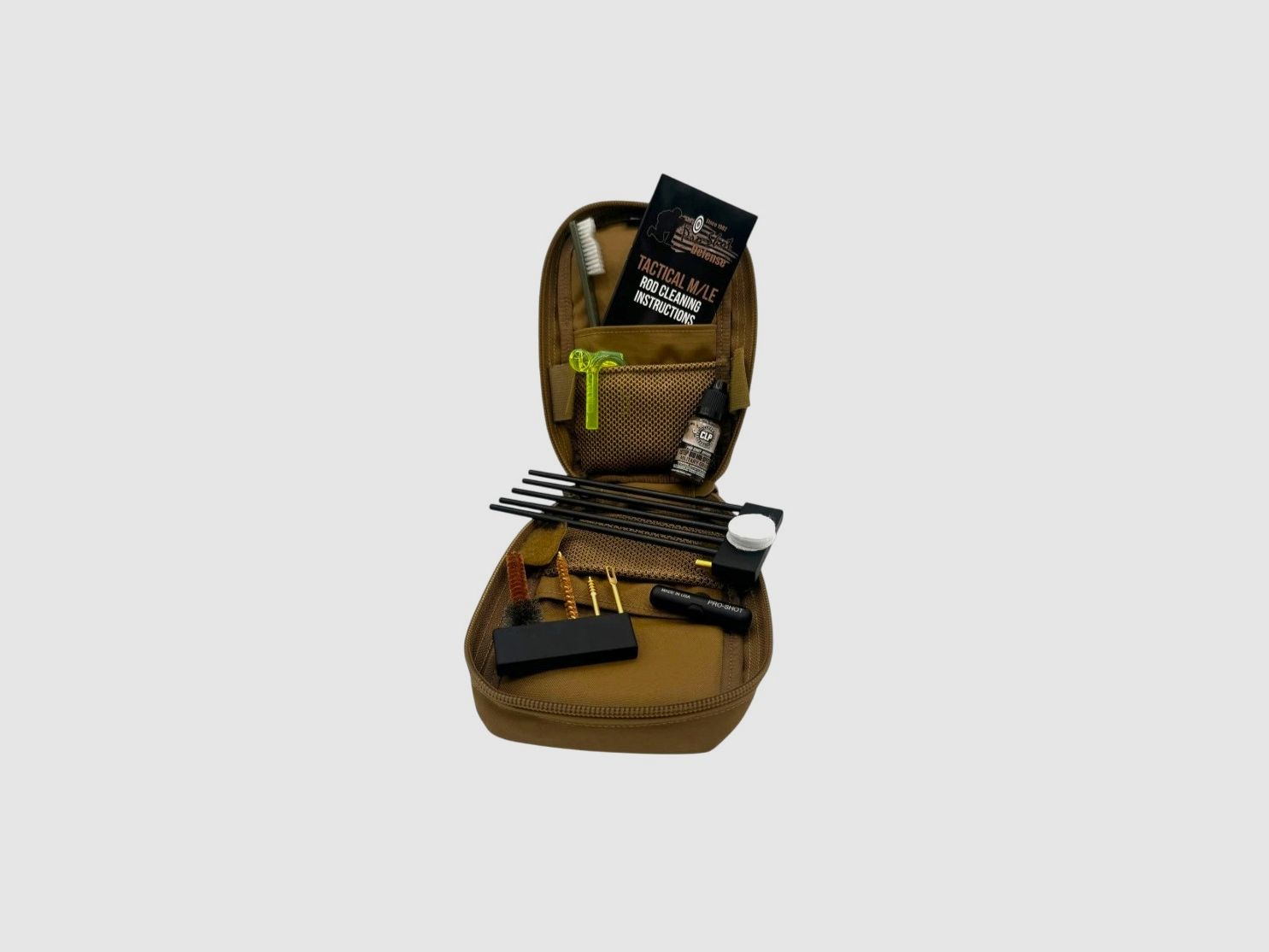PRO SHOT COYOTE TACTICAL POUCH KIT MIT PRO-TUFF BESCHICHTETEN RODS 5,56MM / .223 KAL, Bild 1 von 2