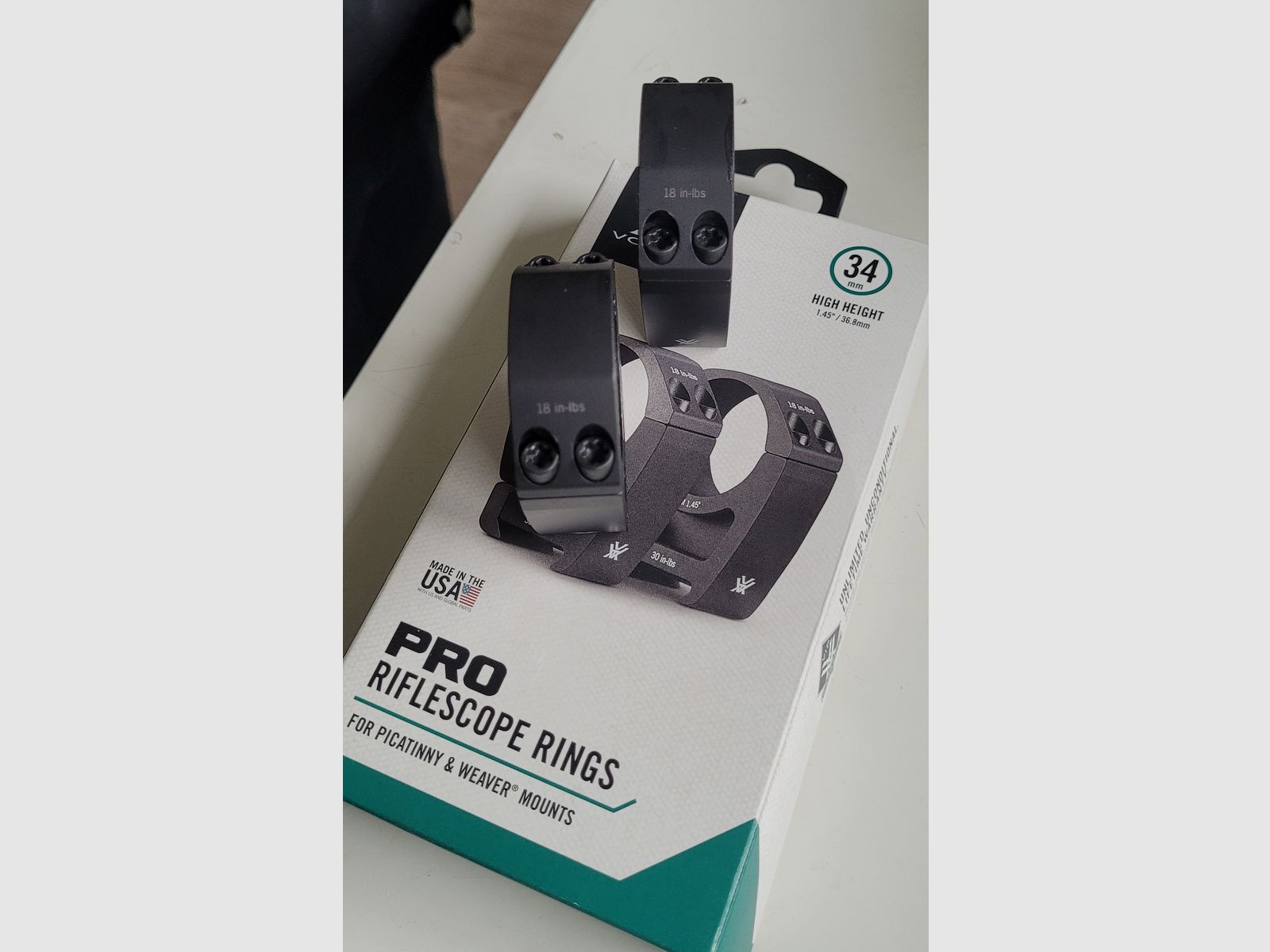 Vortex PRO Montageringe 34mm