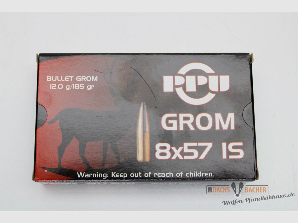 PPU Privi Partizan 8x57 JS 12,0g/185gr GROM 20 Schuß