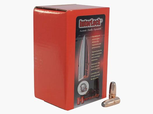 Balas Hornady .32/.321 INTERLOCK FP 170GR 100 piezas