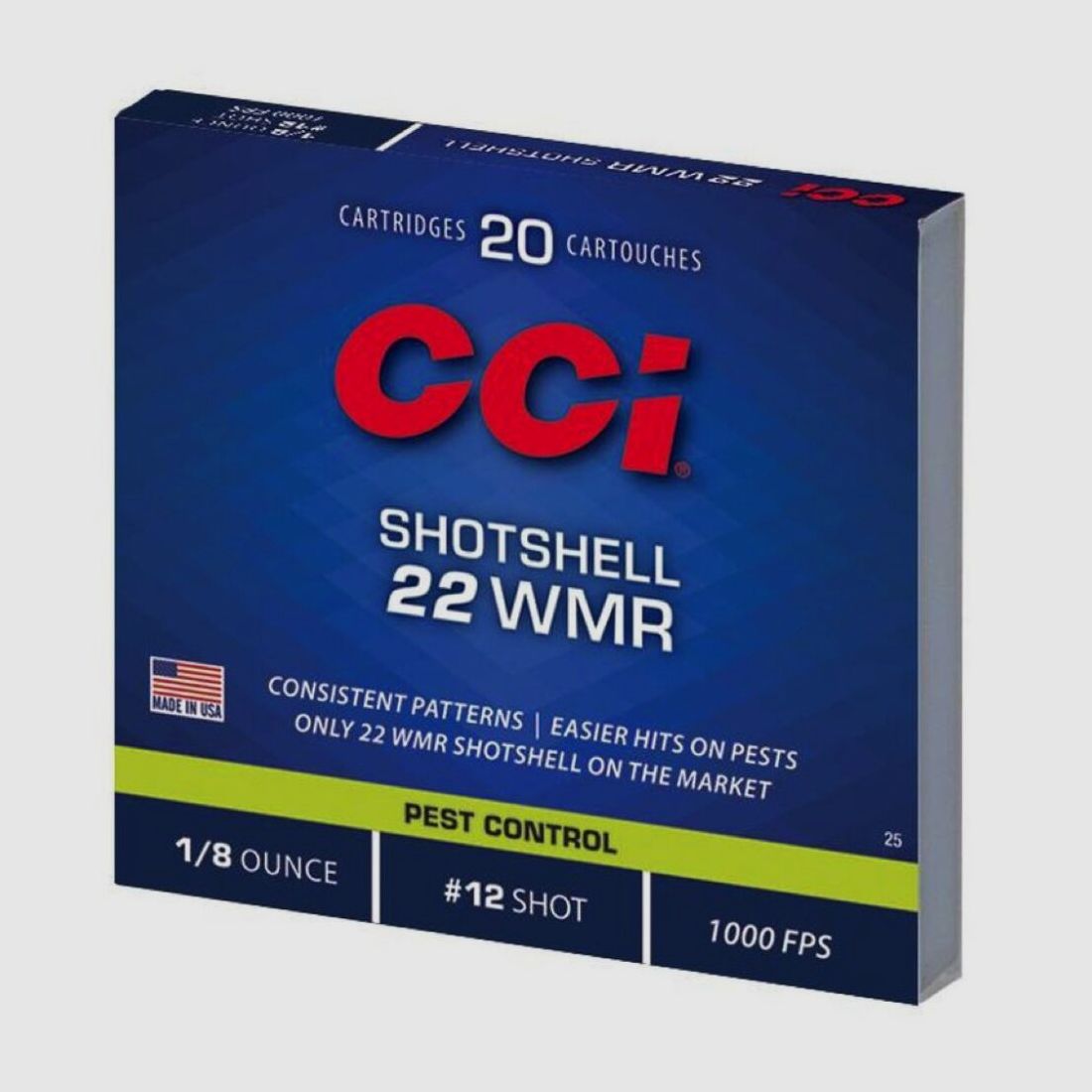 CCI Shotshell 31grs Nr12 20St .22wmr