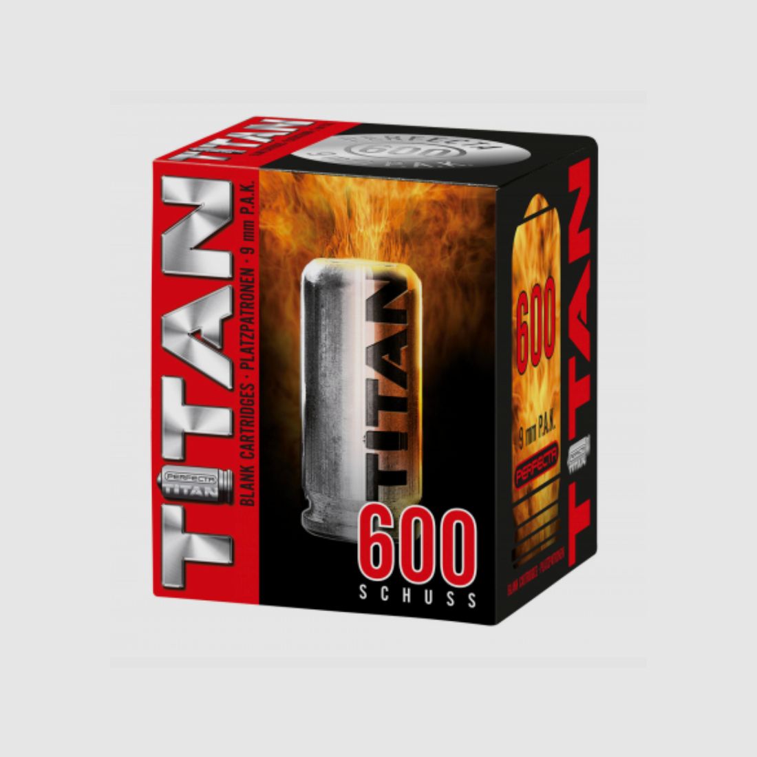 Umarex 4.1323 Perfecta Titan Platzpatronen 9 mm P.A.K. 600 St Pyro