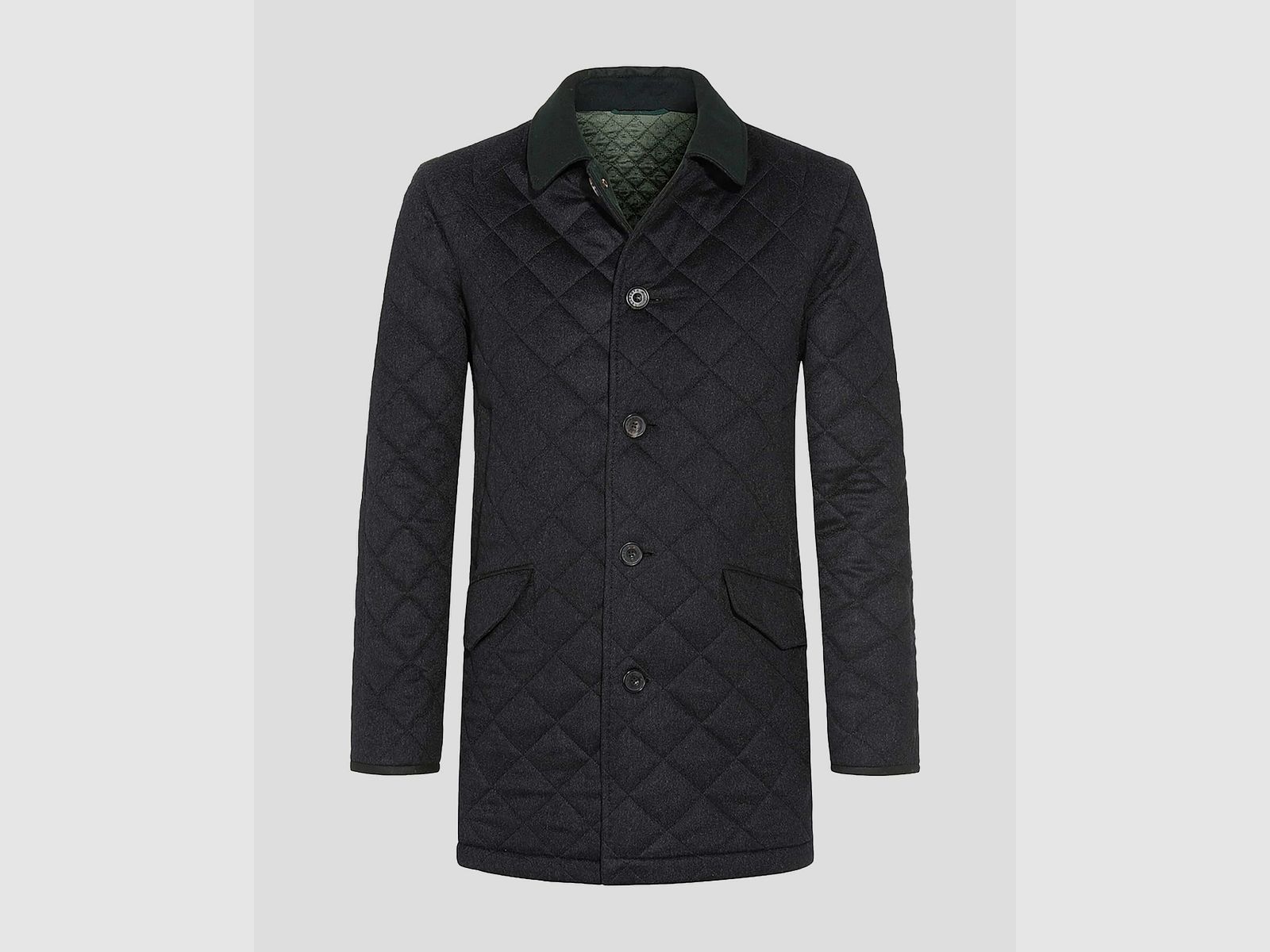 Habsburg Gerald Veste en Cachemire Bleu Foncé, image 1 sur 2