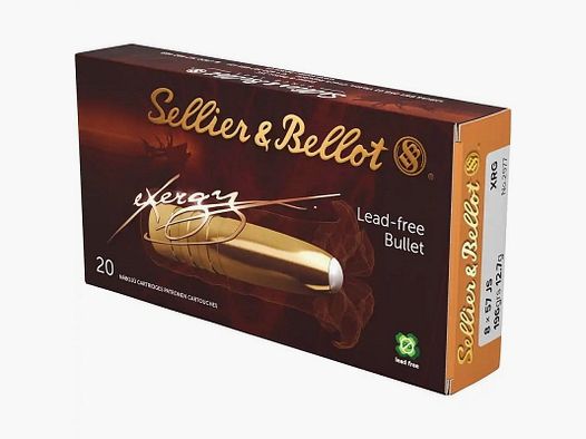 Sellier & Bellot 8x57 IS eXergy, XRG bleifrei 196gr.