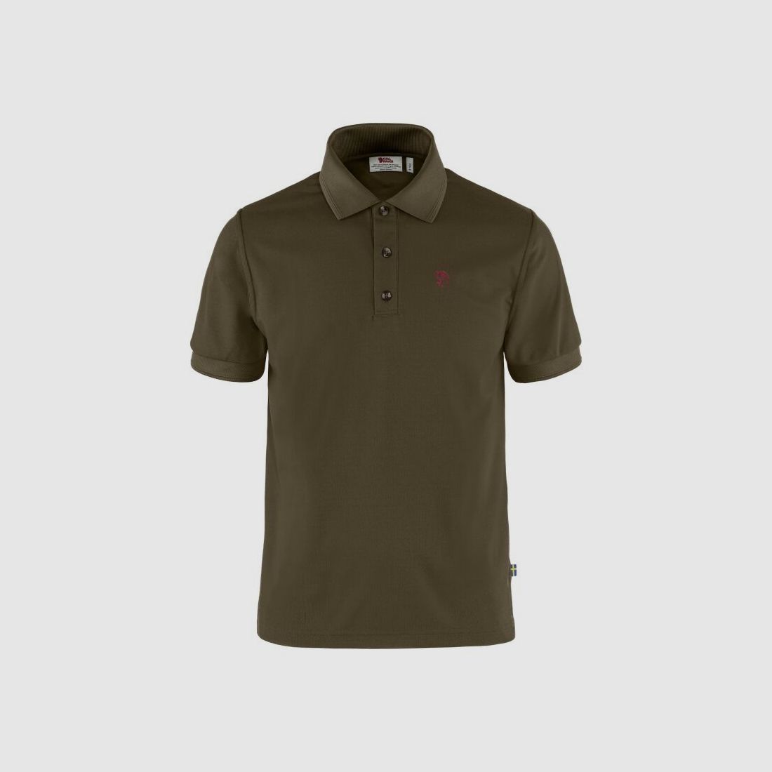 Fjällräven Herren Poloshirt Crowley Pique Dark Olive