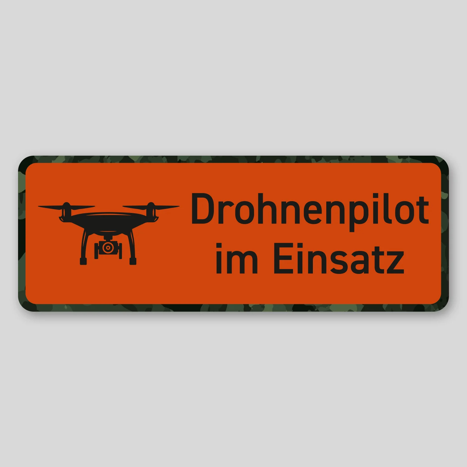 Magnetschild "Drohnenpilot im Einsatz"