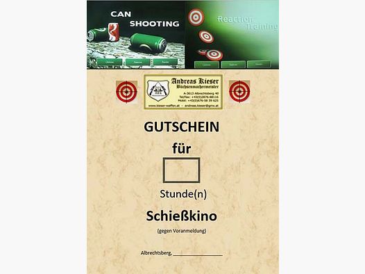Gutschein Schießkino „Motiv Fun“