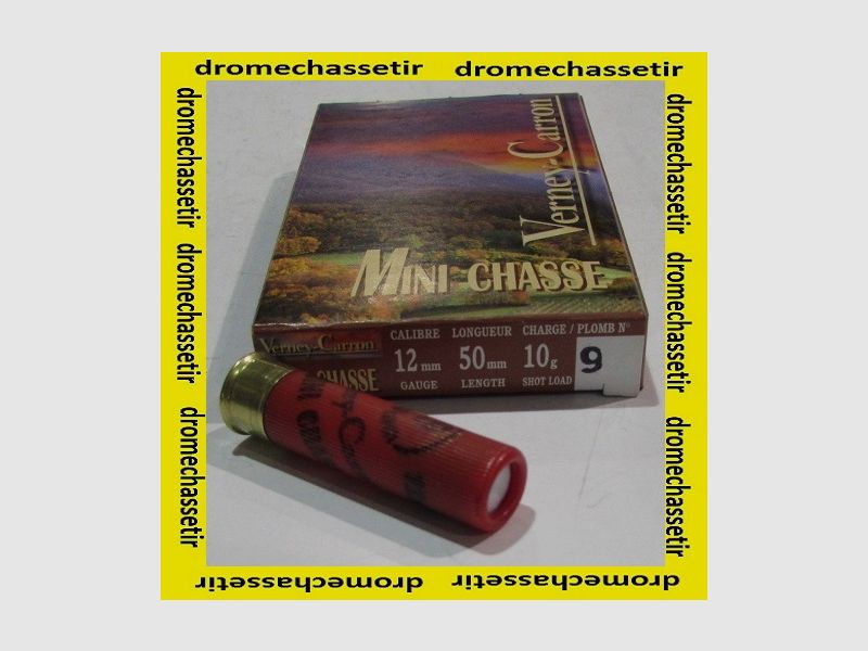 Box mit 10 Patronen 12mm Verney Carron, fetter Lappen, Nr. 9