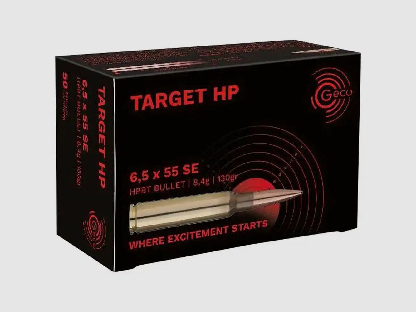 GECO 6.5x55 Target HP 8.4g/130grs., image 1 of 2