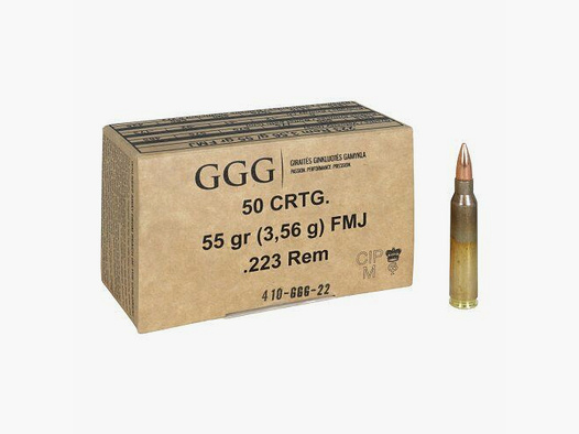 GGG .223 Rem FMJ 55 grs.