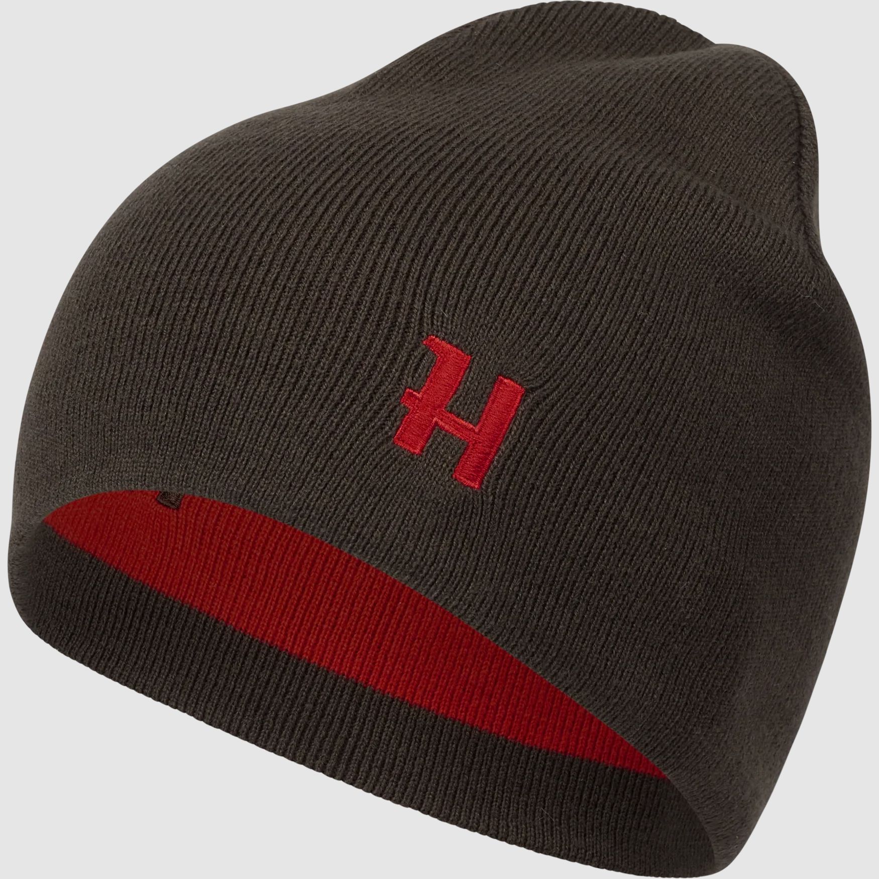 Härkila Aspire Reversible Beanie Herr Shadow brown/Red
