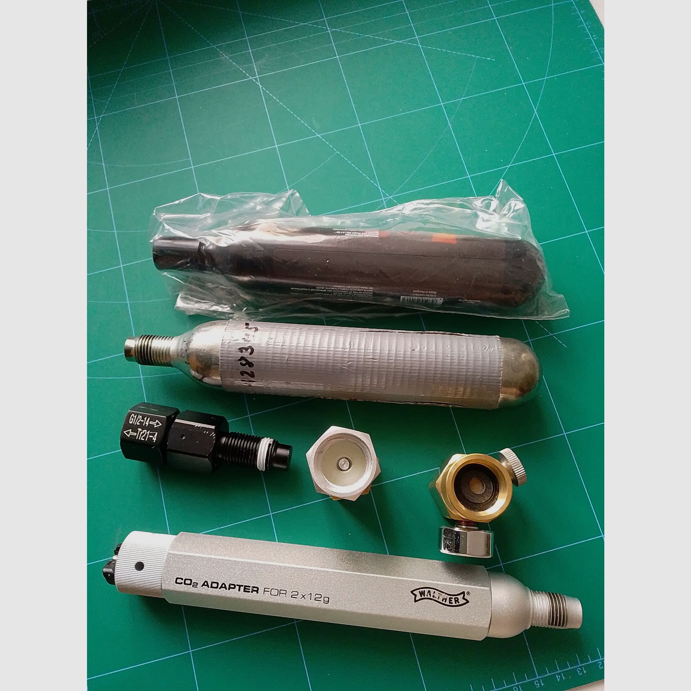 Airmagnum Hämmerli 4,5 mm CO2 karabinek adapter 12 gram 88 gram magazynek do wiatrówki diabolo zawór eksportowy