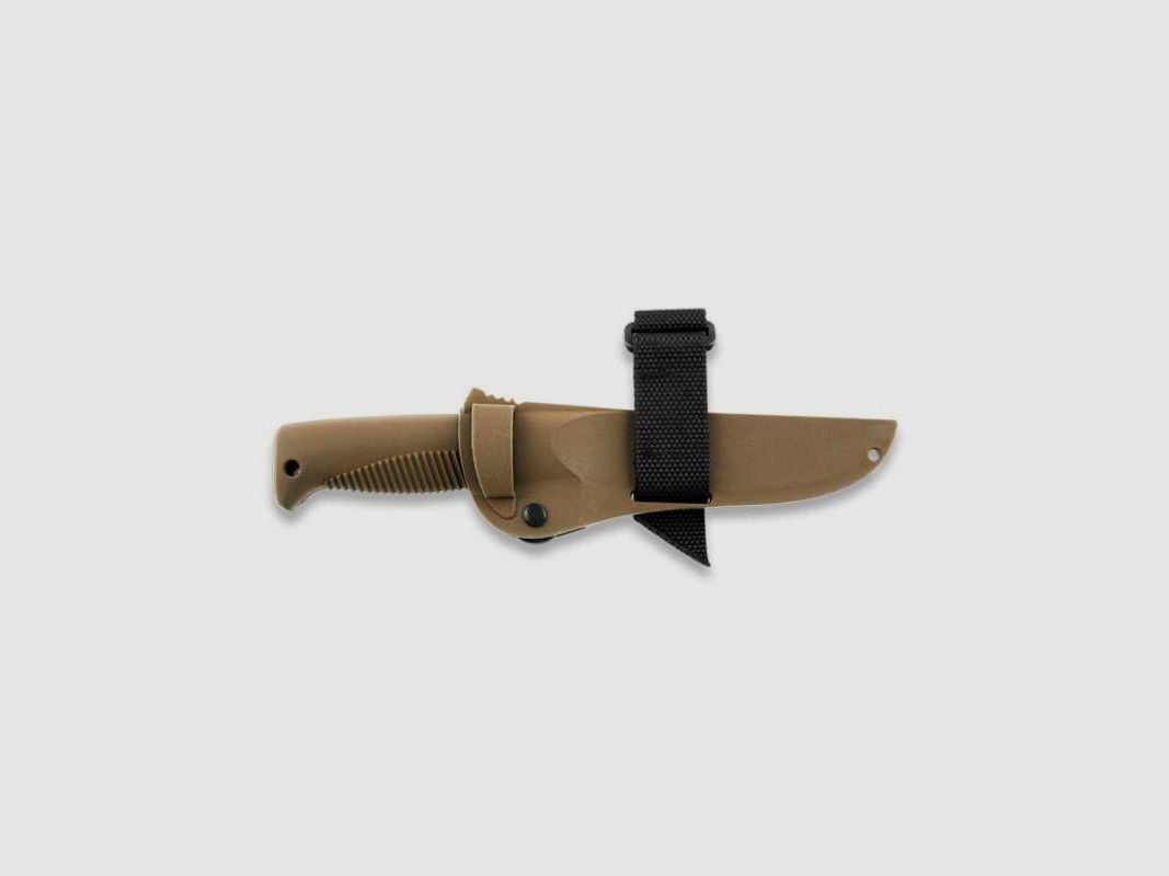 Peltonen Knives M07 Ranger Puukko Sissipuukko FJP126 Cerakote FDE Beschichtung Kunststoffscheide braun FDE