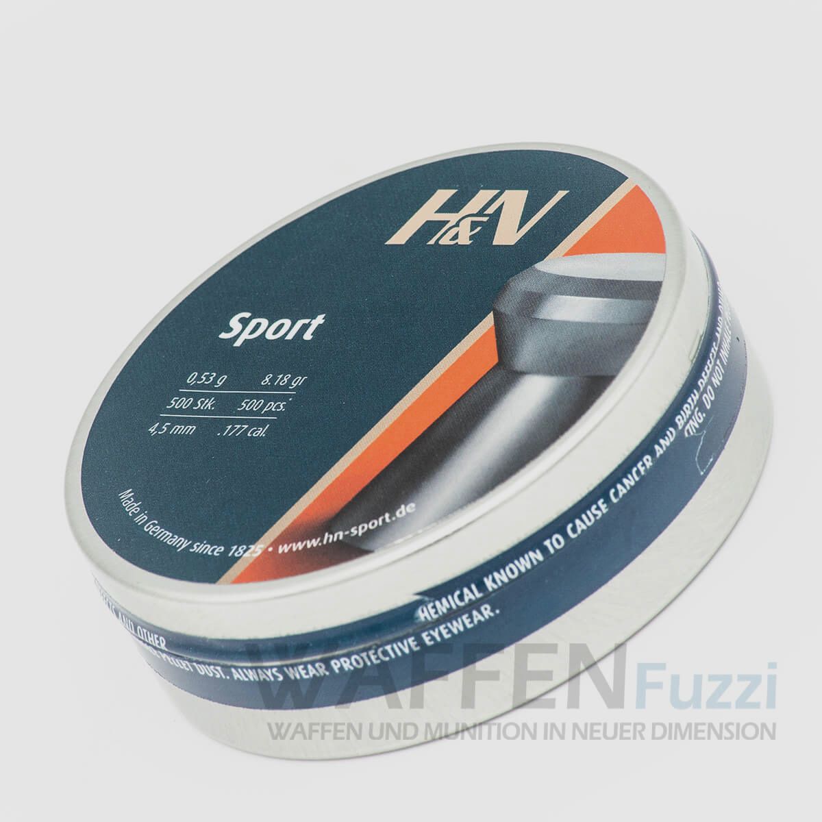 H&N Diabolo Sport glatte Flachkopf Diabolos 4,5mm