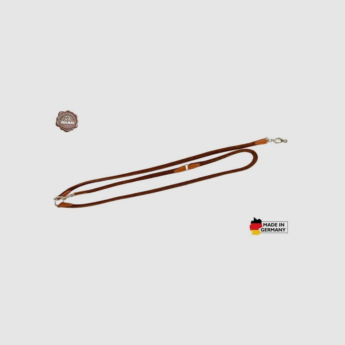 AKAH Umhängeleine aus Yak-Leder Velours