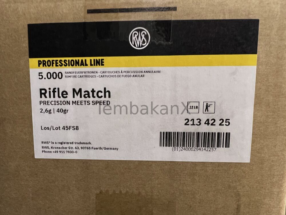 RWS Rifle Match 40gr