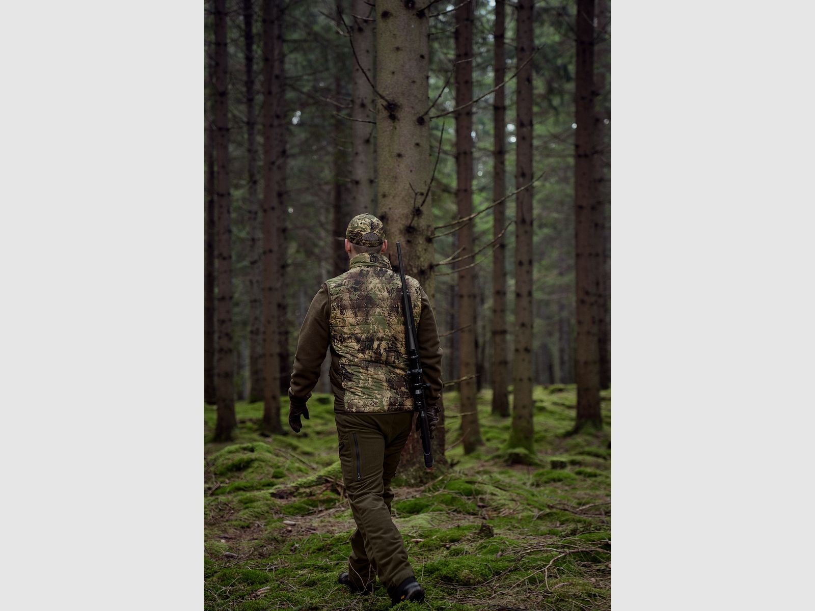 Harkila Deerstalker Tarnmuster wendbare, packbare Weste Willow green/AXIS MSP®Forest, Bild 10 von 12