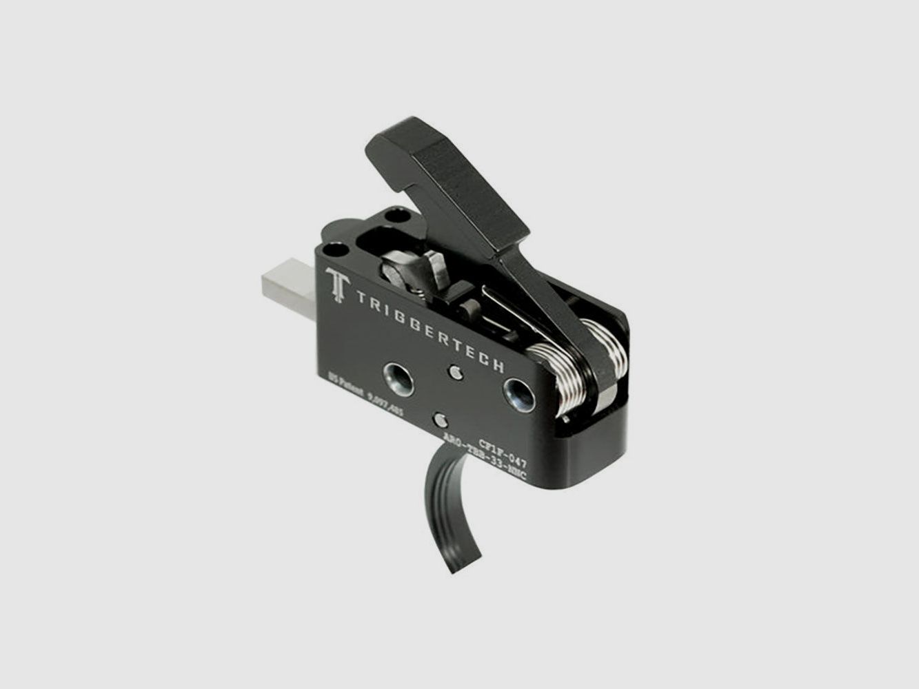 TRIGGERTECH AR-15 Zwart Concurrentieel Gebogen, Twee-fase, 3,5lbs