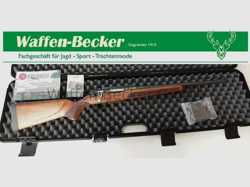 Brenner Brenner BR20 Kal. .308Win. LL:51cm M15x1 mondingsdraad, houten kolf