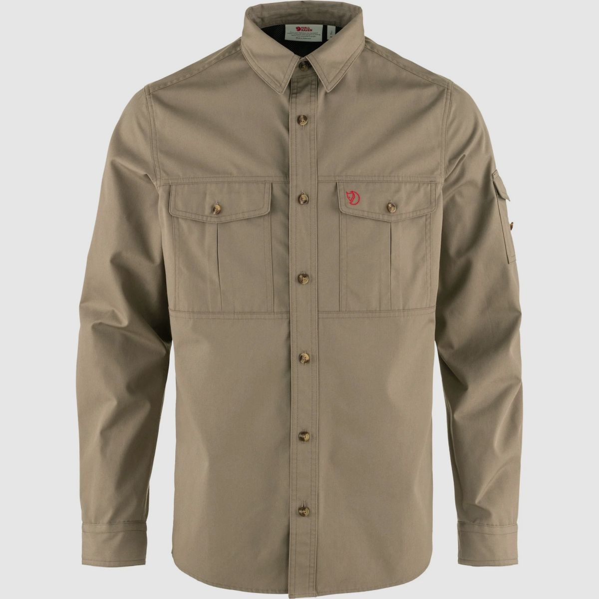 FJÄLLRÄVEN Trekking Shirt LS Suède Bruin