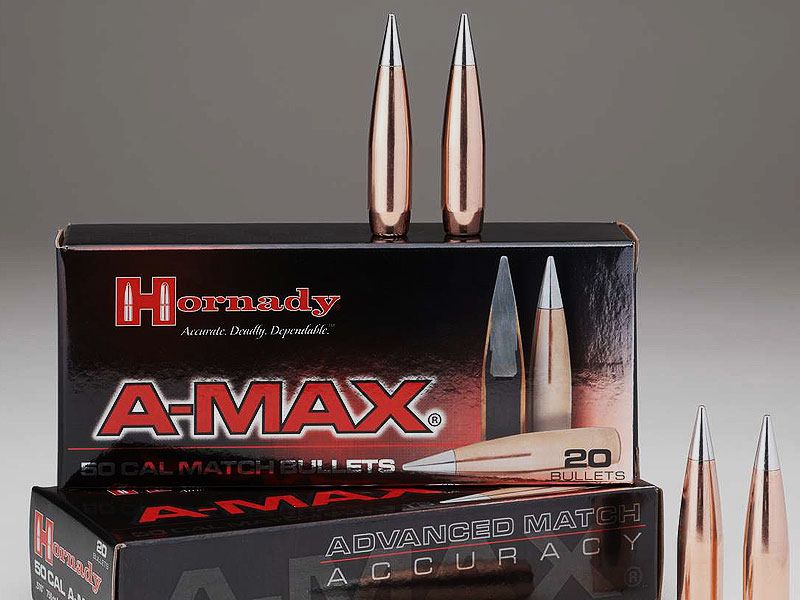 Hornady A-MAX Match Geschosse 1 Packung .50 / .510 750 grs (20 Schuss á 4,9455 €*)
