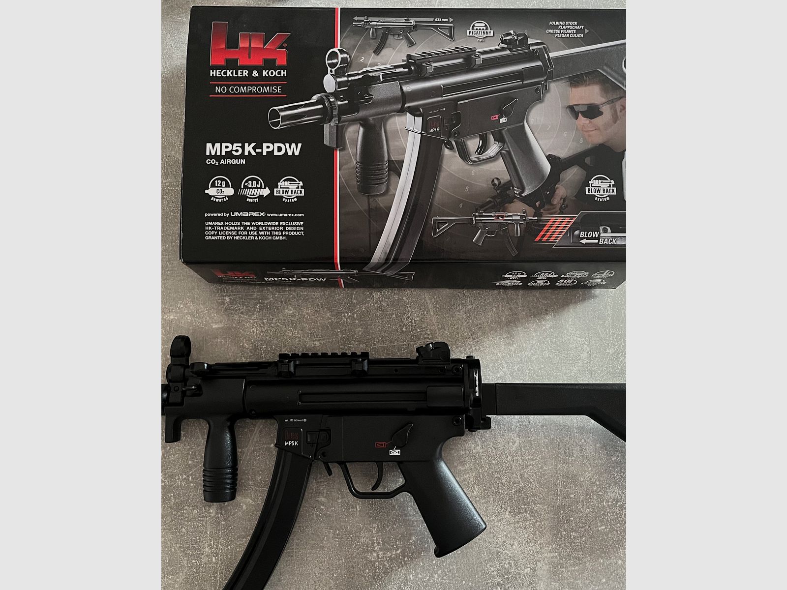 Heckler & Koch MP5 K-PDW cal. 4,5 mm Stahl BB Co2 Blowback (P18)