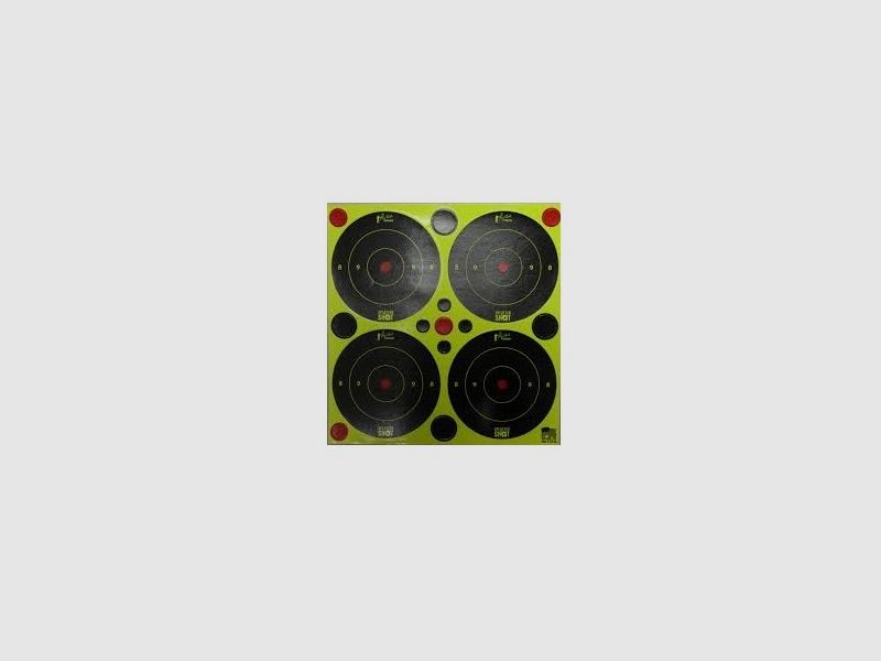 48 Bullseye targets green 7.6cm