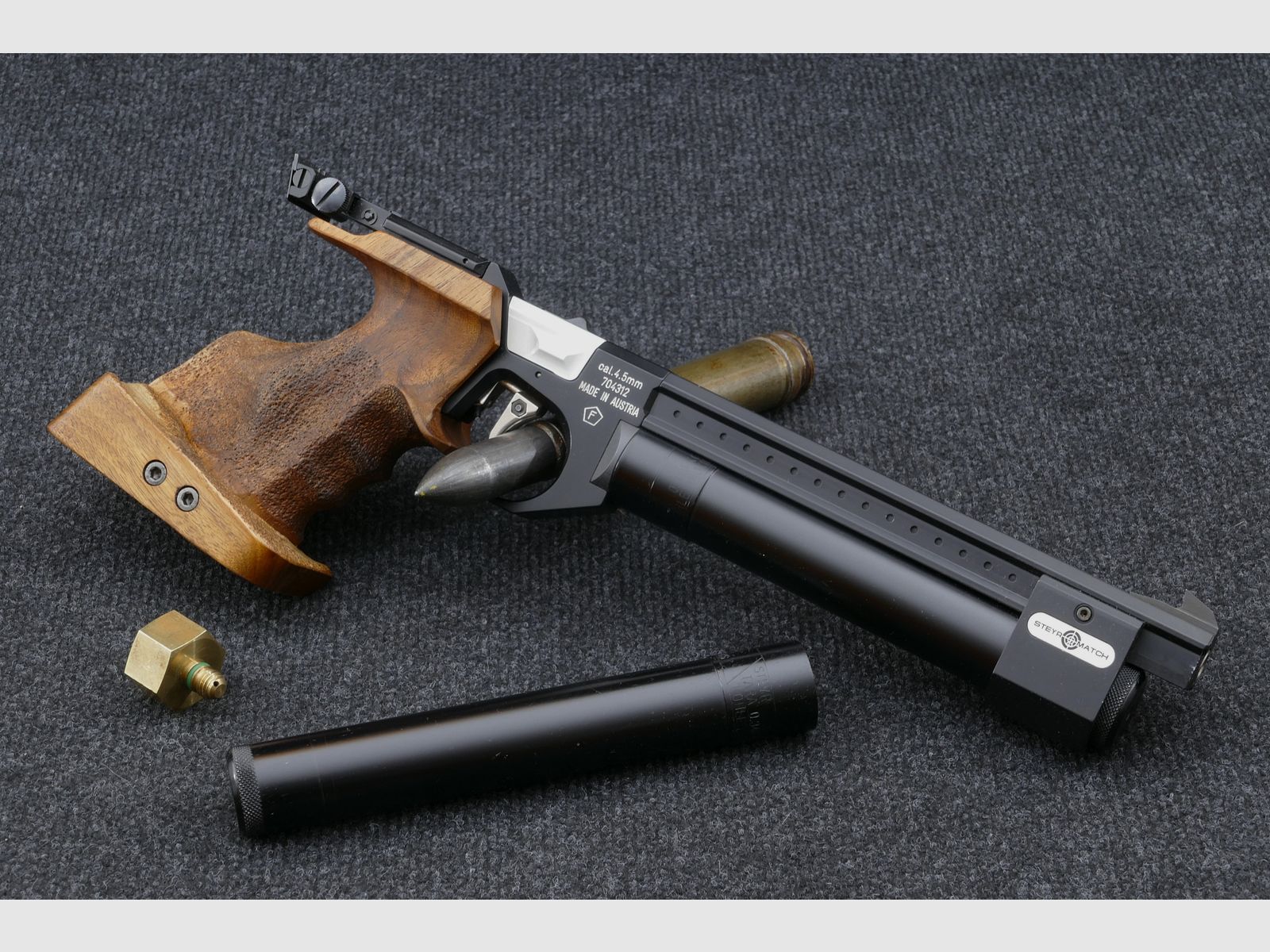 Steyr-Mannlicher LP1 CO₂ Match 4,5 mm „Match 91“ | 2 cartridges + filling adapter Ombouw naar perslucht mogelijk